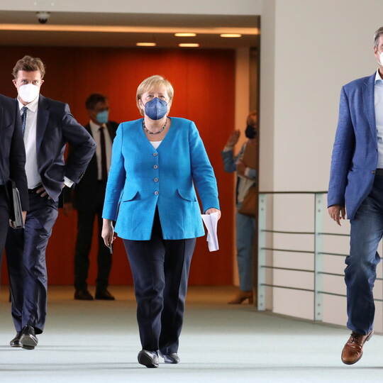 Pressekonferenz nach der Ministerpräsidentenkonferenz