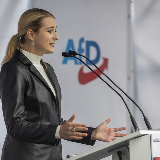 AfD Wahlkampfveranstaltung Alice Weidel