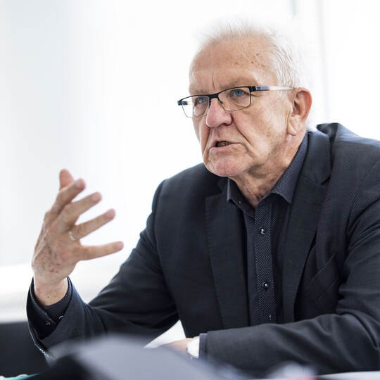 Ministerpräsident Winfried Kretschmann