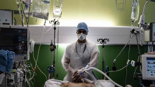 Corona-Intensivstation Frankreich