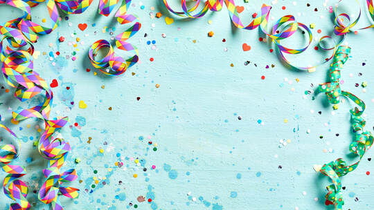 Festive party or carnival border