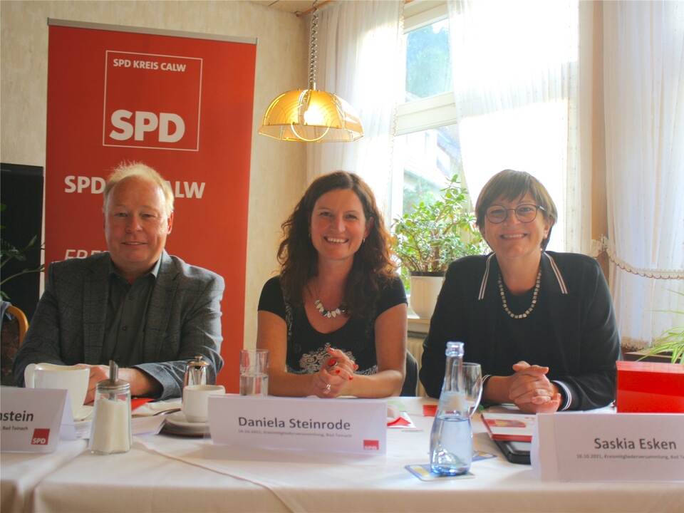 Jubelstimmung bei Calwer Genossen SPDBundesvorsitzende Saskia Esken