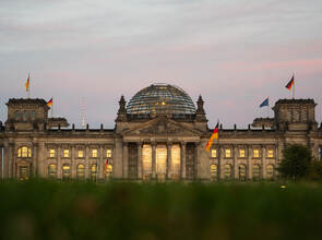Sonnenuntergang Reichstagsgebäude