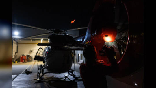 Luftrettung bei Nacht