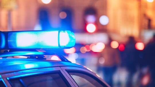 Police car on the street