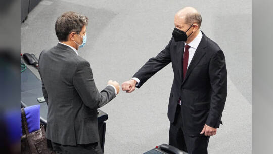 Bundestag - Kanzlerwahl Scholz