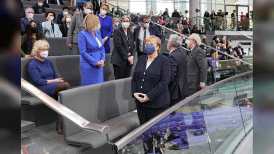 Bundestag - Kanzlerwahl Scholz