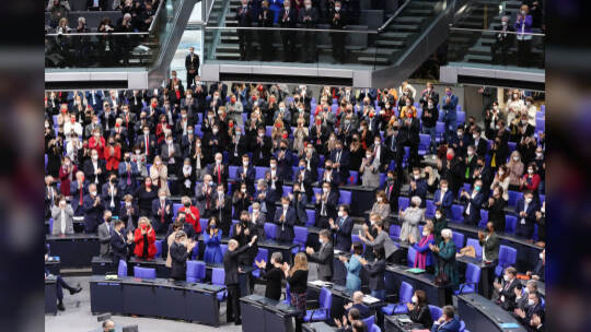 Bundestag - Kanzlerwahl Scholz