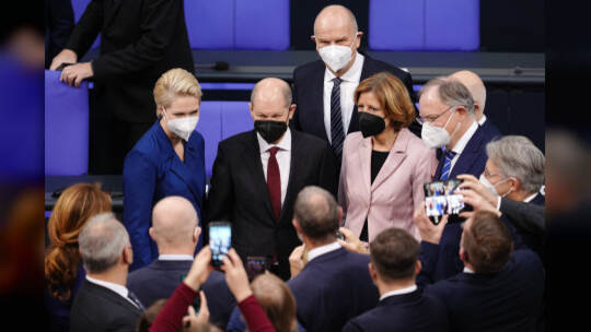 Bundestag - Kanzlerwahl Scholz