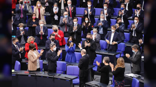 Bundestag - Kanzlerwahl Scholz