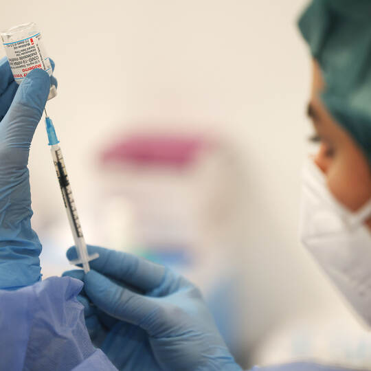 Impfzentrum an der Kölner Lanxess-Arena