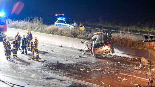 Ein Toter bei Verkehrsunfall auf der A5 nahe Renchen