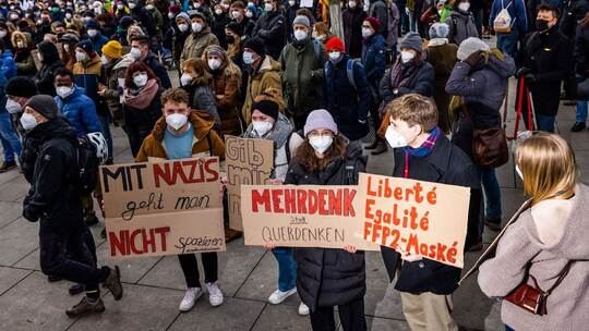 Gegenprotest in Freiburg