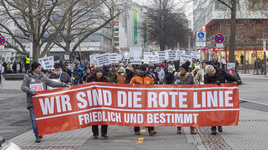 Demonstration Corona Massnahmen 22-01-22