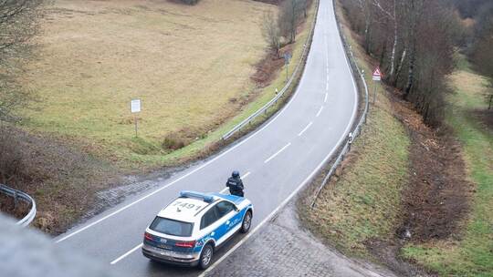 Zufahrt zum Tatort