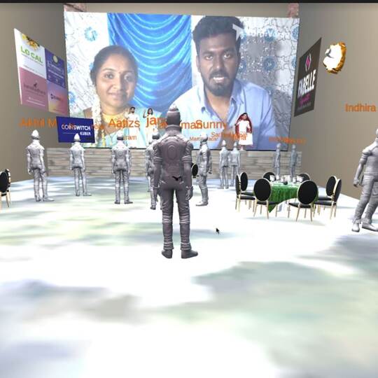 Hochzeit im virtuellen Schloss in Indien