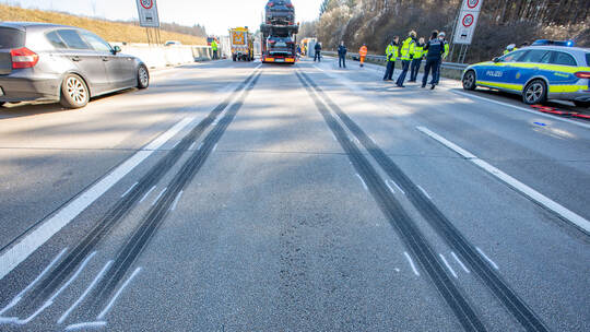 Verkehrsunfall A8 Karlsbad West