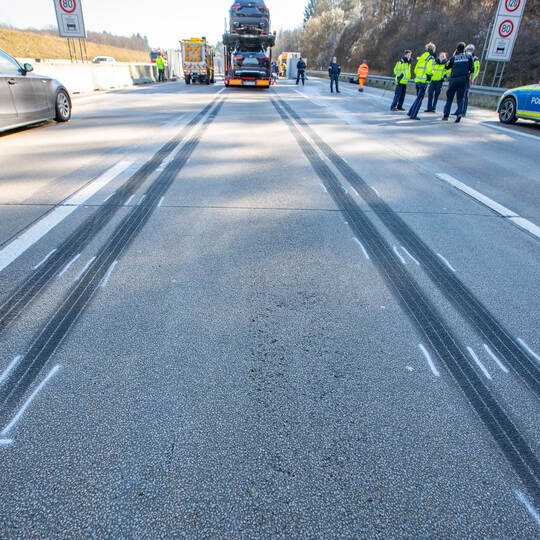 Verkehrsunfall A8 Karlsbad West