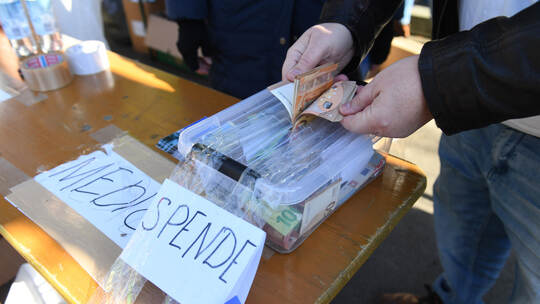 Ukraine-Konflikt – Sammlung Hilfsgüter für die Ukraine