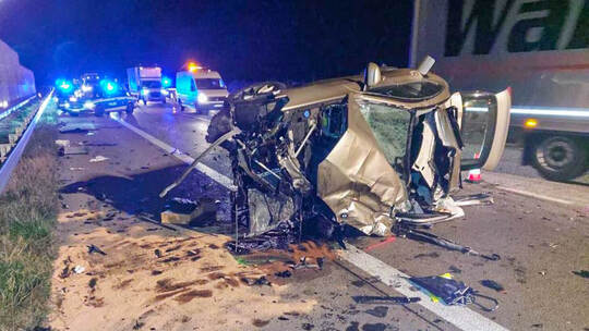 Geisterfahrer-Unfall auf A5