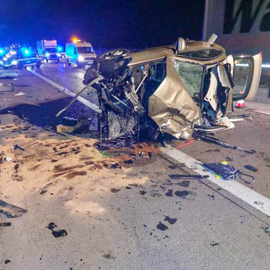 Geisterfahrer-Unfall auf A5