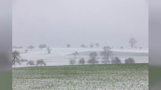 Schnee im Pforzheim und der Region am 02.04.22