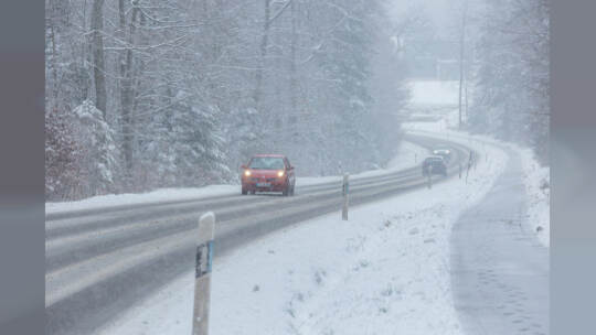 Schnee im Pforzheim und der Region am 02.04.22