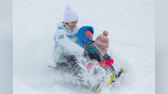 Schnee im Pforzheim und der Region am 02.04.22