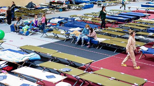 Flüchtlinge in Flüchtlingsunterkunft Flüchtlinge in Flüchtlingsunterkunft