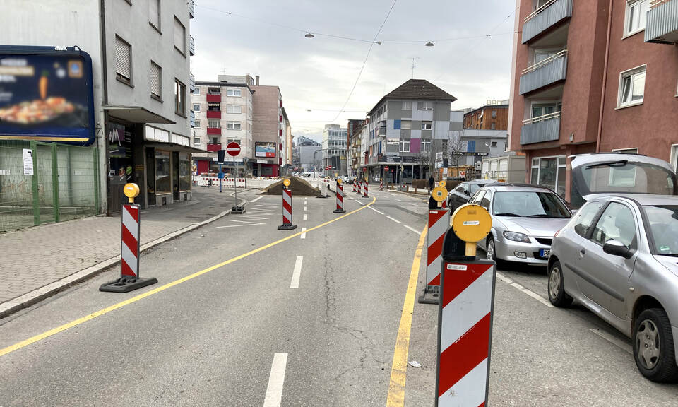 Westliche Karl-Friedrich-Straße: Erste Abschnitte bald wieder frei ...