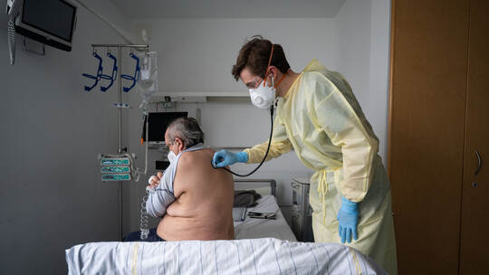 Geschlossene Covid-19 Normalstation