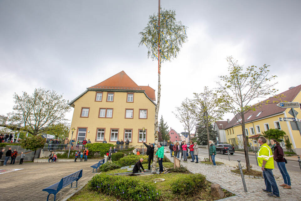 Maibaumstellen Huchenfeld