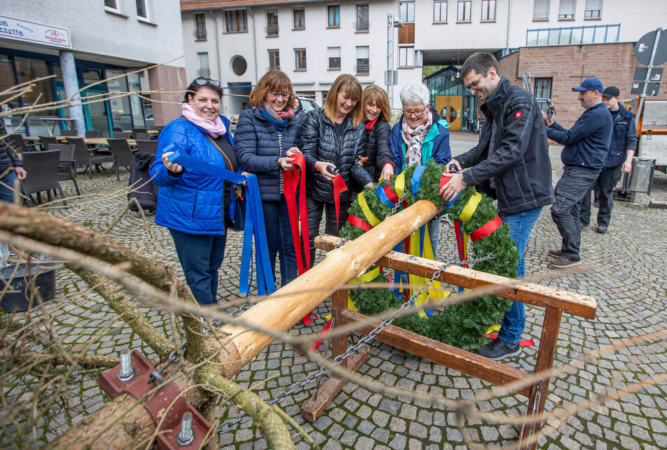 Maibaumstellen Dillweißenstein