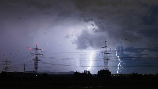 Gewitter über Stuttgart