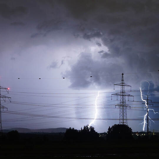 Gewitter über Stuttgart