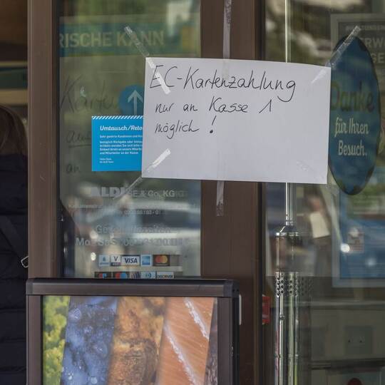 Störung von Zahlungs-Terminals