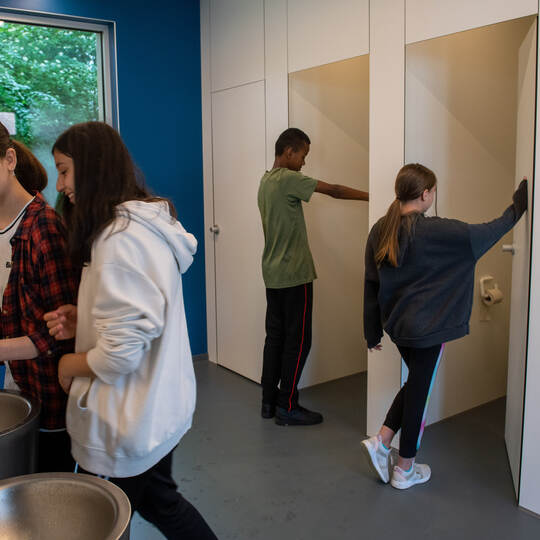 Unisex-Toiletten an Ulmer Schule