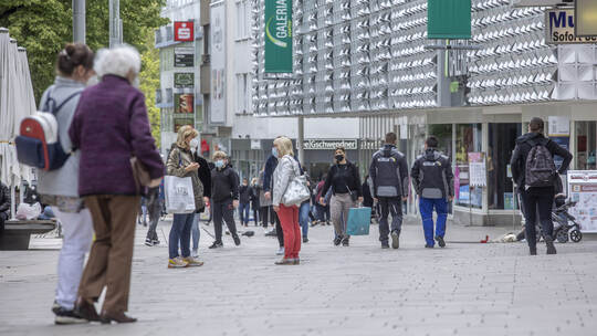 Maskenpflicht Fußgängerzone