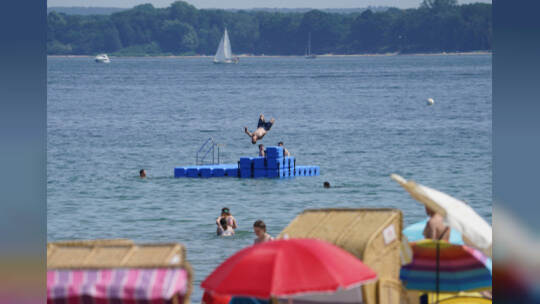 Hitze in Deutschland - Travemünde