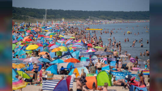Hitze in Deutschland - Zinnowitz Insel Usedom