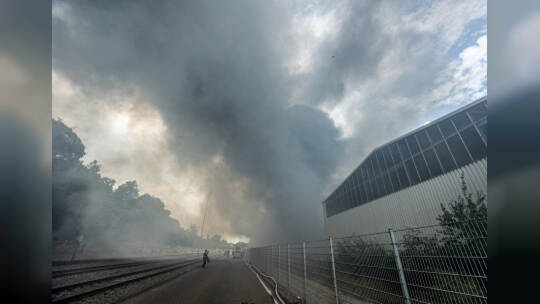 Brand Entsorger Im hinteren Zeil