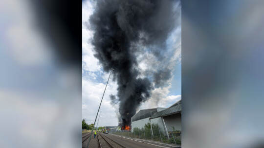 Brand Entsorger Im hinteren Zeil