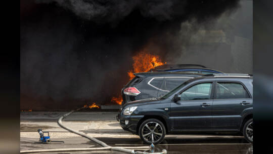Brand Entsorger Im hinteren Zeil