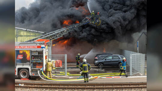 Brand Entsorger Im hinteren Zeil