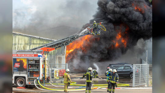 Brand Entsorger Im hinteren Zeil