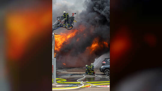 Brand Entsorger Im hinteren Zeil