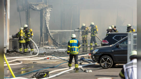 Brand Entsorger Im hinteren Zeil