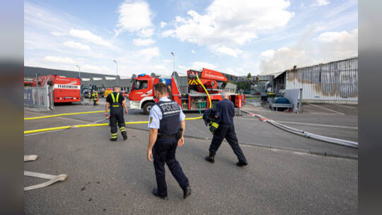 Brand Entsorger Im hinteren Zeil