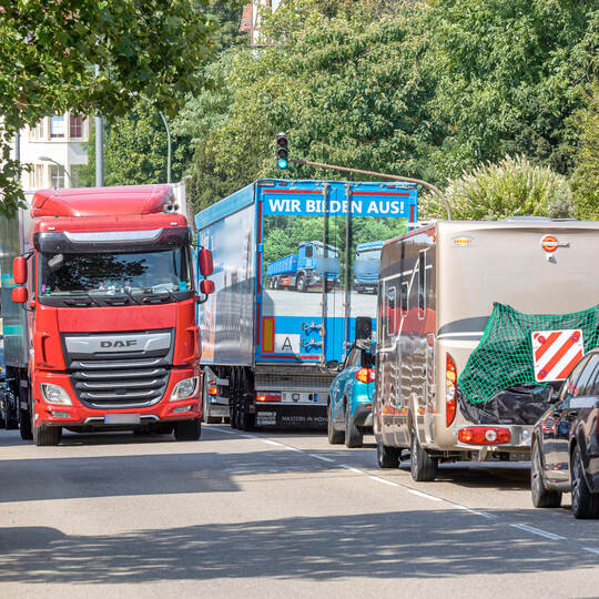 LKW Verkehr Stadt