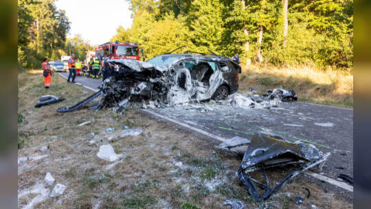 Verkehrsunfall B10 Ersinger Kreuz